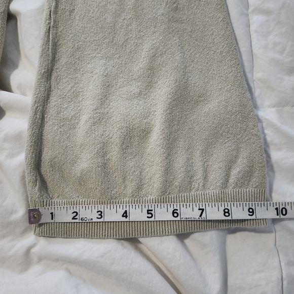 FP Beach Pants Womens Small Beige Knit Wide Leg Lounge Pull On Free People - Picture 10 of 12